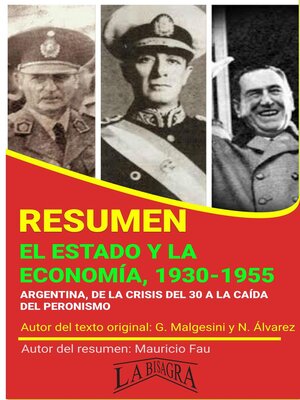 cover image of Resumen de El Estado y la Economía, 1930-1955